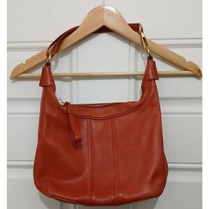Coach Vintage classic Amanda womens red hobo leather shoulder handbag